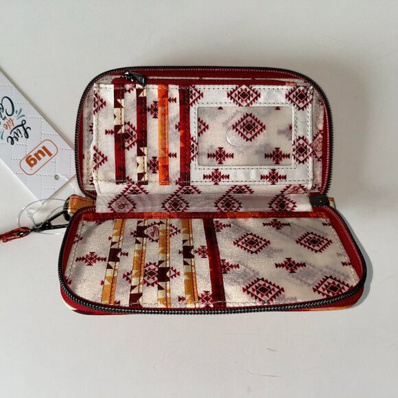 Lug Guild Collection Whirly RFID Wallet - Bargello Mountains Red - Picture 7 of 11